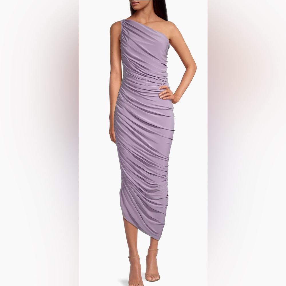 Norma Kamali Diana rouched dress - purple